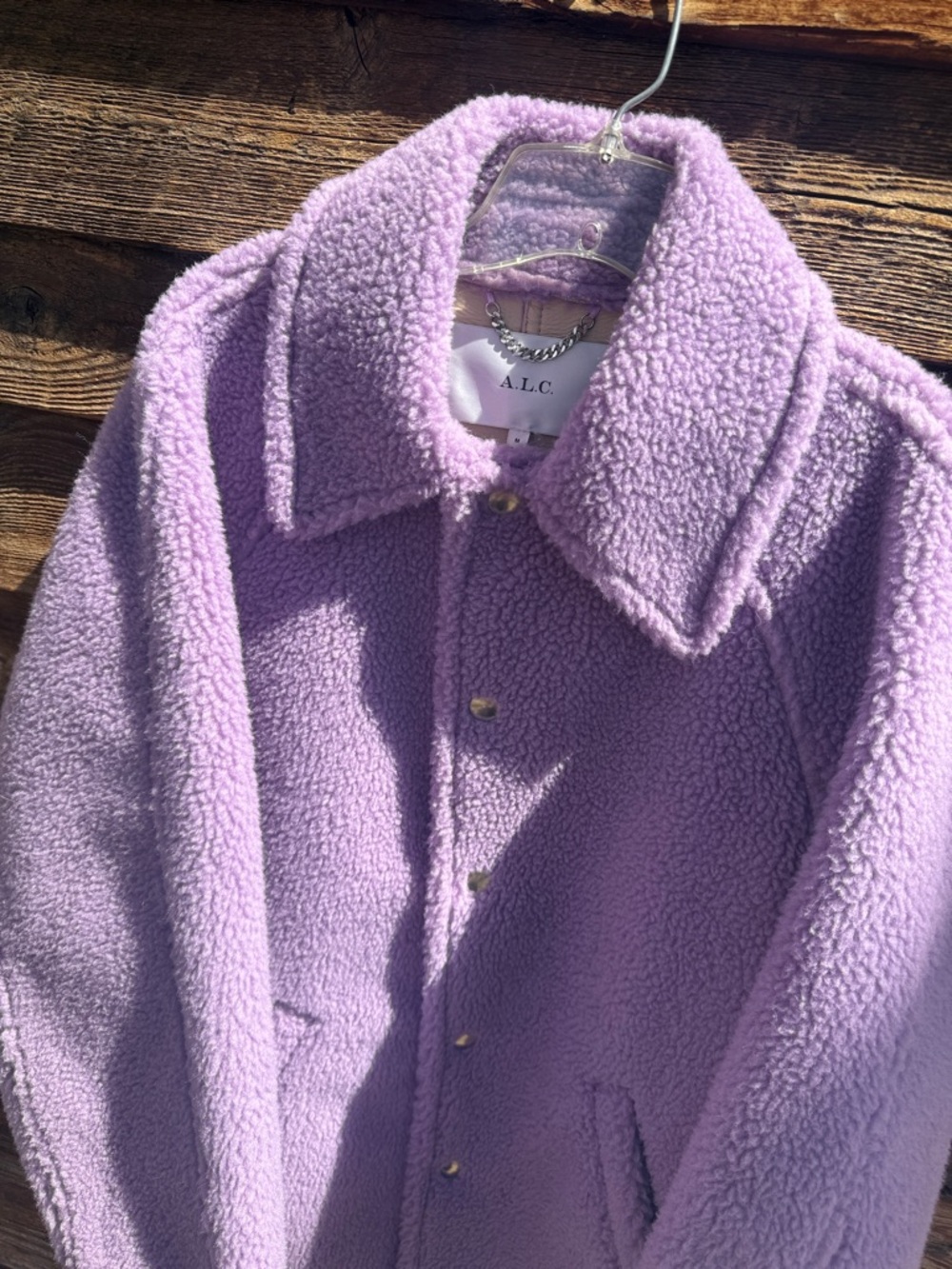 A.l.c. Faux fur coat wool blend - Picture 4 of 7